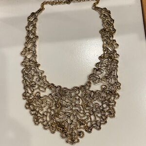 Elegant Gold Statement Necklace